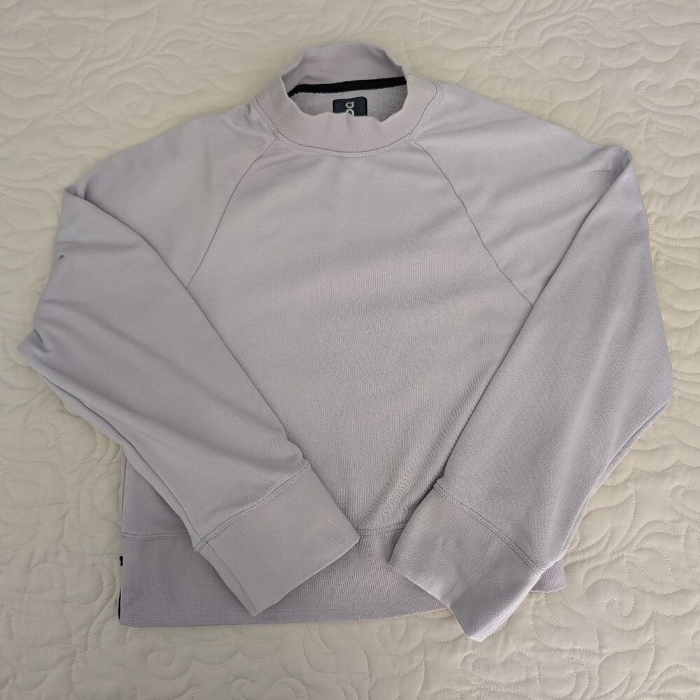 ON Cloud/ON Running Women’s Crew Neck Pullover Sweatshirt, XS, Lilac